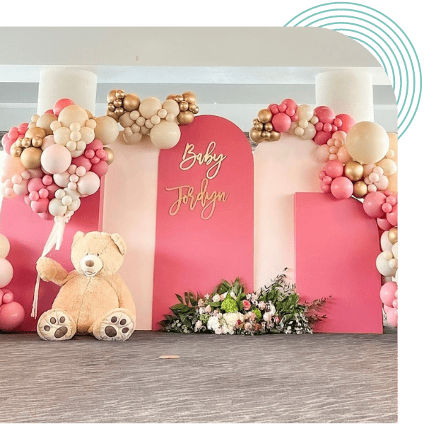 Baby Shower with East and Elle party rentals