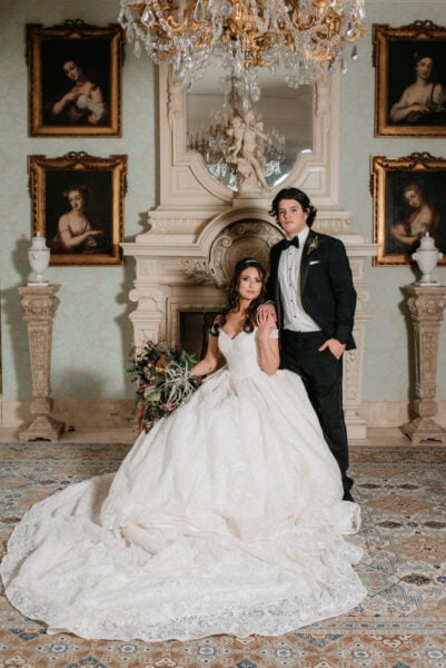 Bride and Groom posing